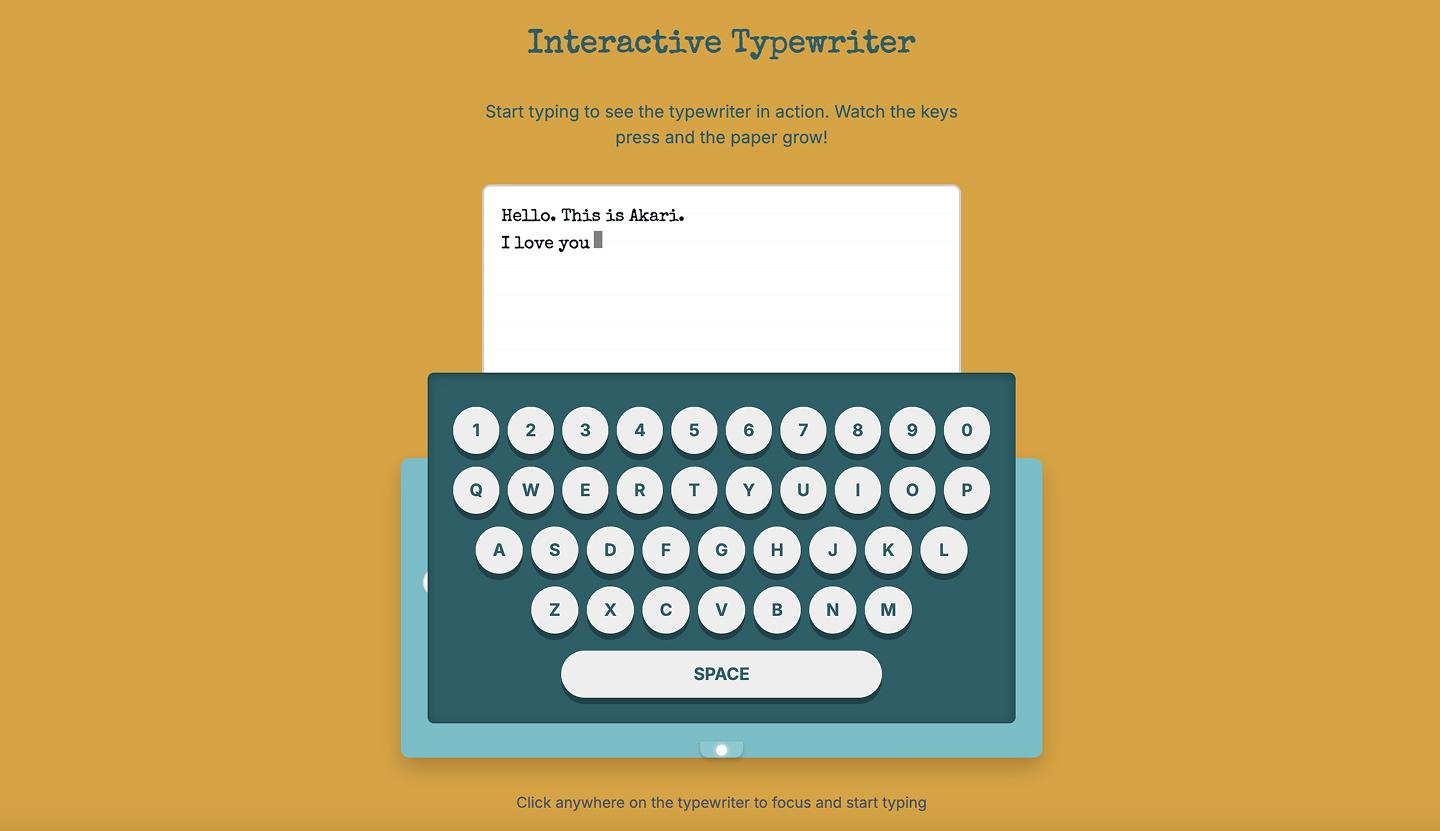 Typewriter preview