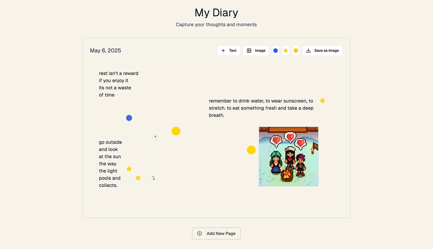 Diary preview