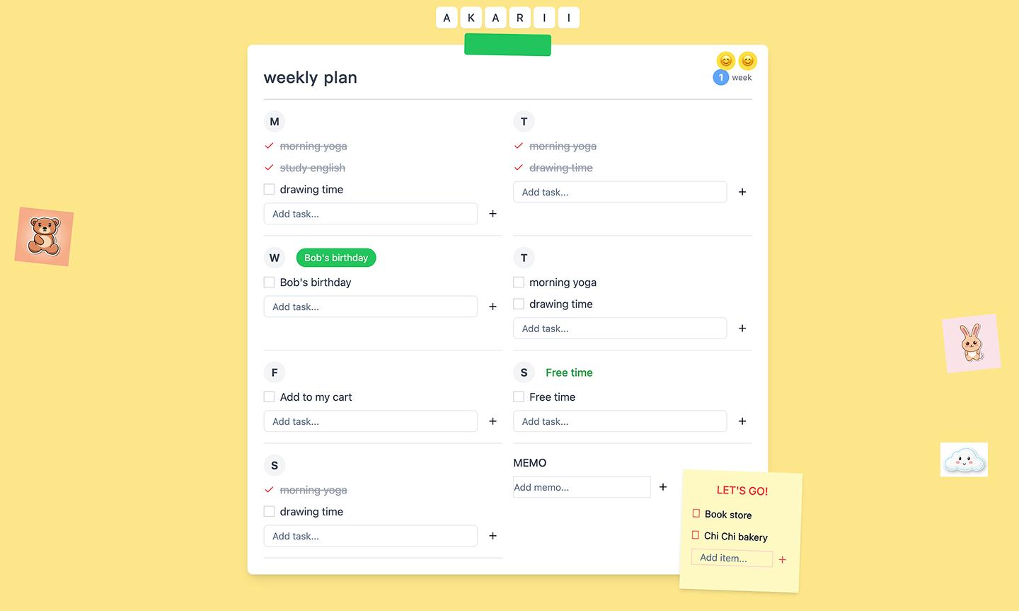 Weekly Planner preview